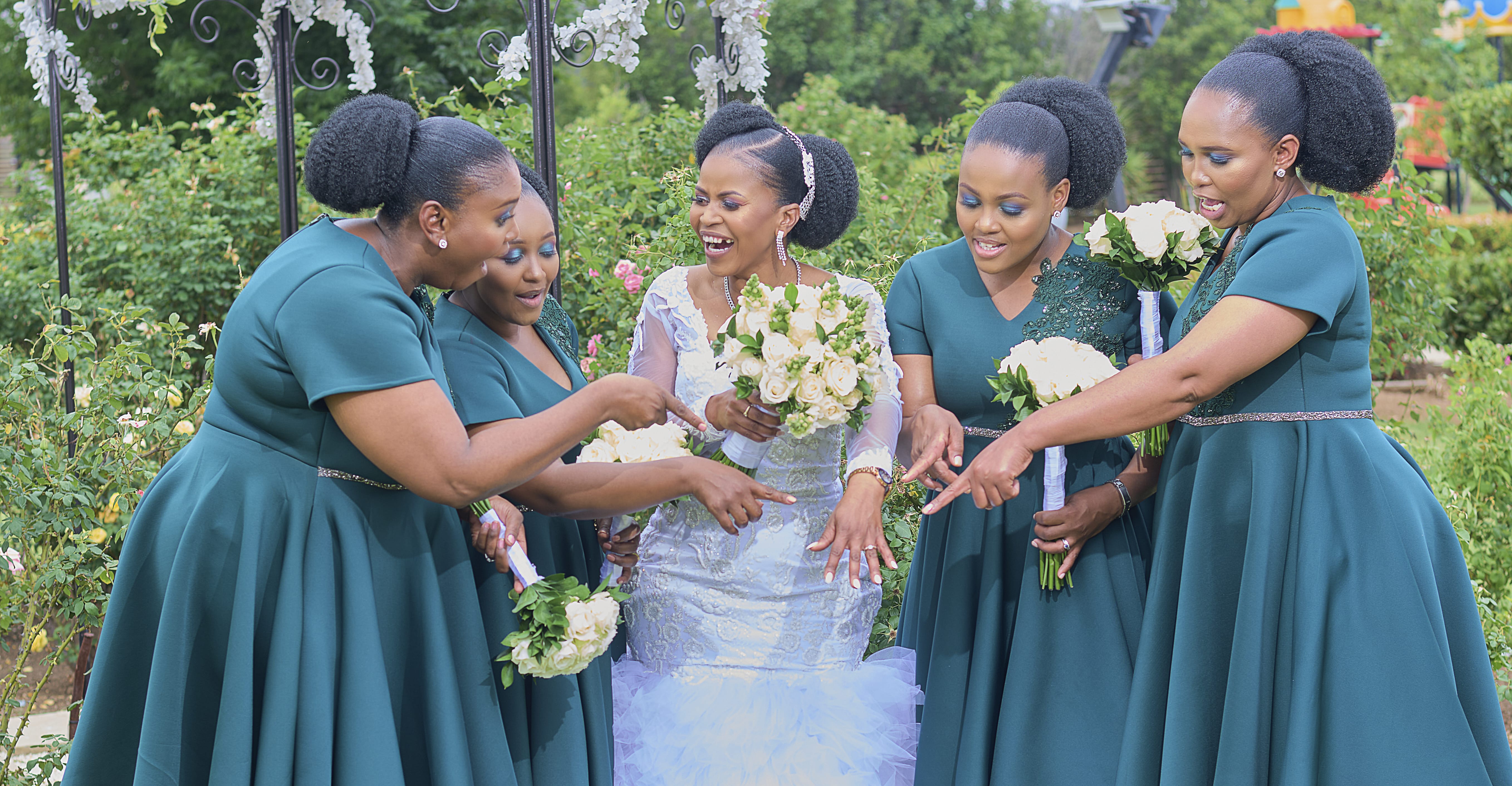 Bride smiling during bridal portrait session